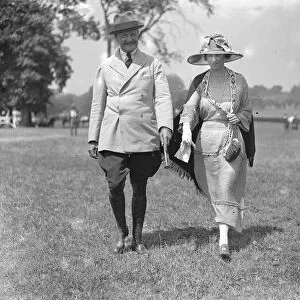 Ranelagh Polo club - Horse and Polo Show Brigadier General W F Sweney and Mrs Placket