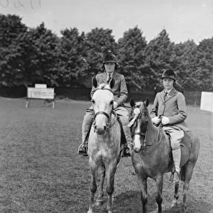 Richmond Horse Show Hon Pamela Digby (later Pamela Harriman ) and her younger