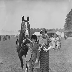 Richmond Horse Show Lady Digby - Constance Pamela Alice Digby - and Pamela Digby
