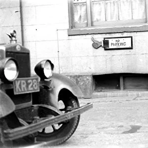 Road sign in Penshurst, Kent. 1933