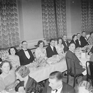 The Royal Arsenal A I department dinner in Woolwich, London. 1939