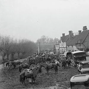 Royal Artillery Draghunt at Eynsford. 1936