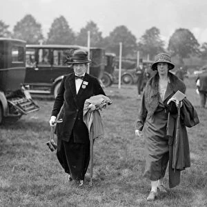 At the Royal Ascot race meeting - Lady James Douglas and a friend
