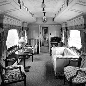Royal train - saloon of Queen Alexandra - wife of King Edward VII