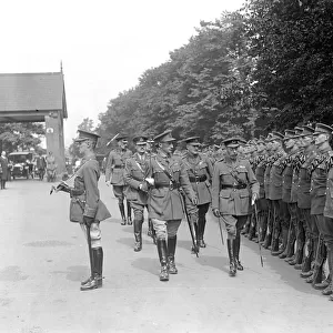Royal visit to Bedford. A Guard Of Honour at the Station 27 June 1918