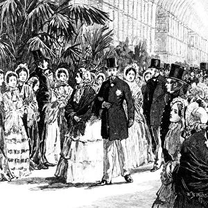 Royal visit to the Crystal Palace by Victoria and Albert, 1855