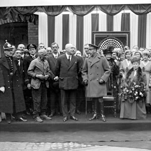 Royal Visit to Lincoln. At Messrs Robey and Co s. 9 April 1918