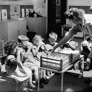 School milk and school meals were provided from 1947