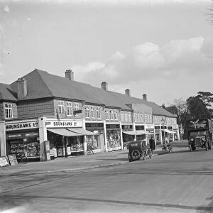Shops on Marechal Niel Parade in Sidcup, Kent. 1937