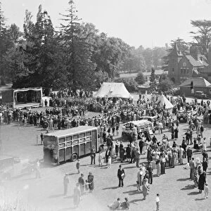 Sidcup fete in Kent. A general view of the fair. 1939