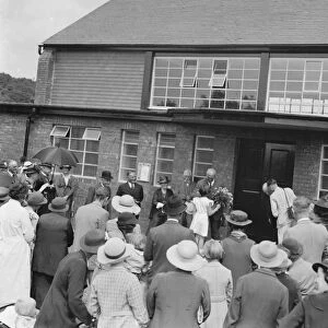 Sir Waldron Smithers opens the Hall at Horton Kirby, Kent. 1937