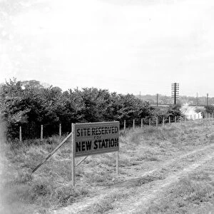 Site for New Station, Hoarding, Bexley, Kent. 1934
