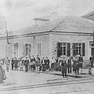 Smyrna on the Aegean coast of Turkey The Aidin Railway Station 18 September 1922