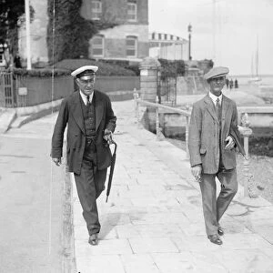 Society at Cowes. Sir Richard Buckeley and Sir Godfrey Baring. 31 July 1926