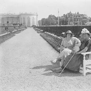 Society at Deauville. Viscountess Lady Torrington ( right ) and Mr Phyllis Douglas