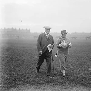 Society at the Doncaster Yearling Sales Mr R Marsh, the kings trainer with Mrs