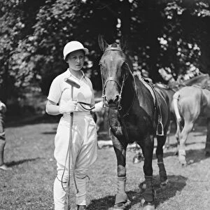 The Southdown Ladies Polo Club at the Royal Artillery ground at Preston Park, Brighton, Sussex