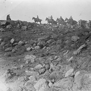 Spans difficult theatre of Rif War Spanish Artillery ascending the famous mount