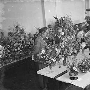 The Spring Flower Show in Welling, Kent. 1939