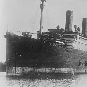 SS Tirpitz an ocean liner built in 1913-1919 by Vulcan AG shipyard in Stettin, Germany 25