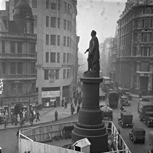 The statue of King William IV on King William Street. Another London statue to be