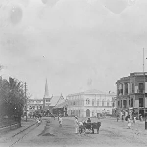 The Strand Rangoon looking west and showing the post office 31 December 1921