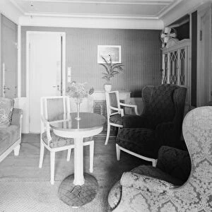 Suite on Berengaria. The sitting room. 1 July 1924