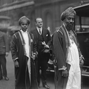 Sultan of Zanzibar at the Cenotaph, Whirehall, London. 1 June 1929