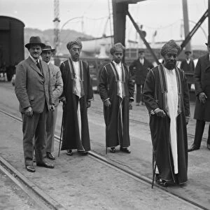 The Sultan of Zanzibar landing at Dover. 31 May 1929