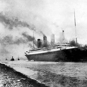 Titanic leaving Belfast. 1912