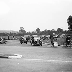 Traffic at Crittalls Corner on the A20 at Siducp, Kent. 1936