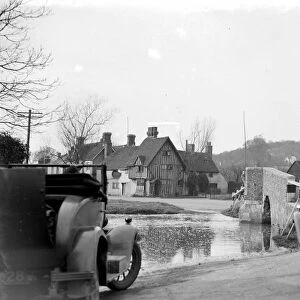 Traffic in Eynsford, Kent. 1933