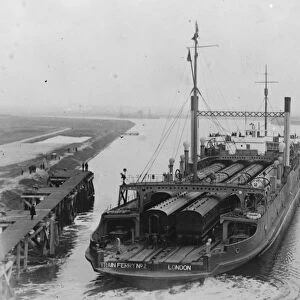 The train ferry boat trials between Zeebruge and Harwich proved successful. The