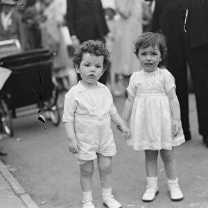 Twins at the Dartford Carnival in Kent. 1937