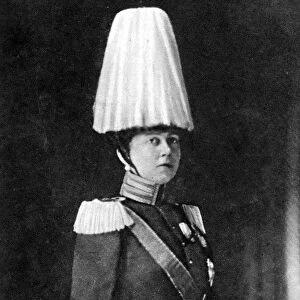 In the uniform of chief of the Prussian Grenadiers of the guard: Queen Sophie of Greece
