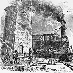 Watching Place on the Erie Railway 1871
