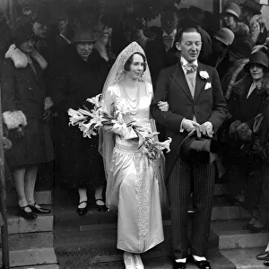Wedding of Lieut E. P. M. Davis, A. F. C, A. M. and Miss Frederika Van Der Goes (daughter