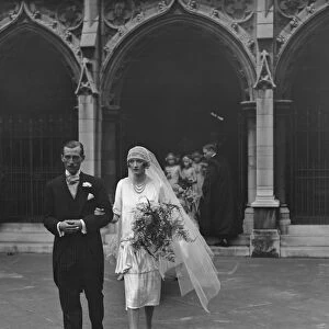 Wedding of Lord Brownlow and Miss Katherine Kinloch ( daughter of Sir David Kinlock