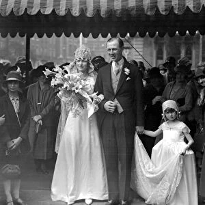 Wedding of Lord North and Miss Joan Burrell at St Pauls, Knightsbridge, London. 9