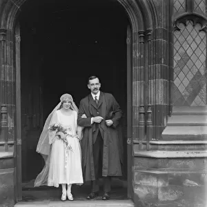 Wedding Miss Eileen Mary Rutherford the 20 year old daughter of Sir Ernest Rutherford Cavendish