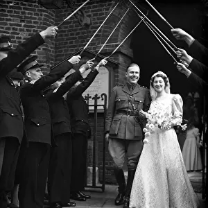 Wedding of Mr Charles Le Grice, Royal Devon Yeomanry, and Miss Wilmay Ward at Chelsea Old Church