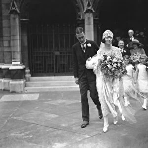 Wedding of Mr D Richardson and Miss H C Le Seure at St Margarets, Westminster 10
