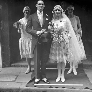 Wedding of Mr E. Gibson Rawlins and Miss Irene Petherbridge at Christ Church, Down Street, London