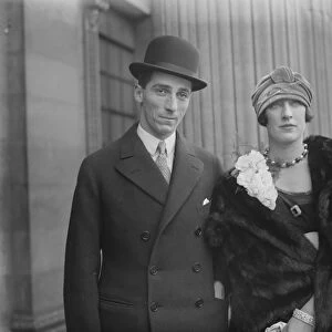 The wedding of Mr George Haldinstein and Mrs Olive Stobart took place at Marylebone