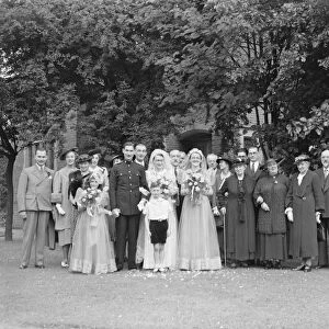 The wedding of Robert W Barnard ( RACS ) and Miss Frances Mullet in New Eltham, Kent