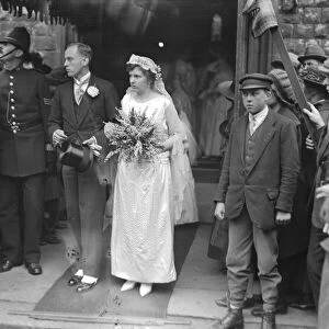 Wedding of Sir Edward Anson and Miss Pollock at St Peters, Cranleigh garden 17