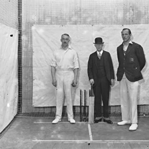 At the West London Indoor cricket club, Acton F T Mann, P F Warner and Durston