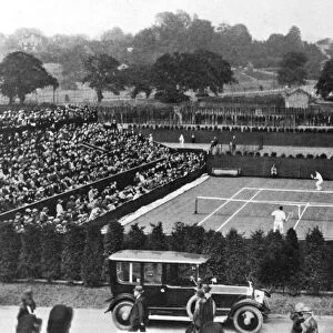 Wimbledon No 2 Court at the new Wimbledon at Church Road in 1923.s M Jacobs (India)