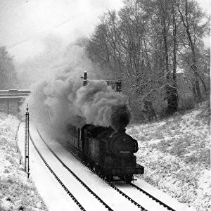 Winchmore Hill railtrack in January 1947