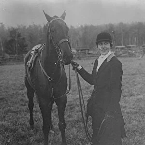 The only woman Master of the Hounds in the United States. Mrs Tucker Burr